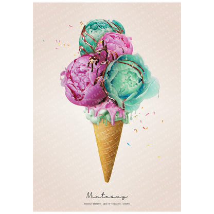 Floral Ice Cream Dream Collection - Set of 3