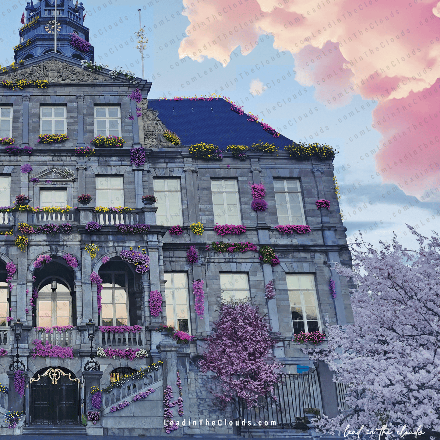 Maastricht City Hall - Floritecture - A3 Digital Art