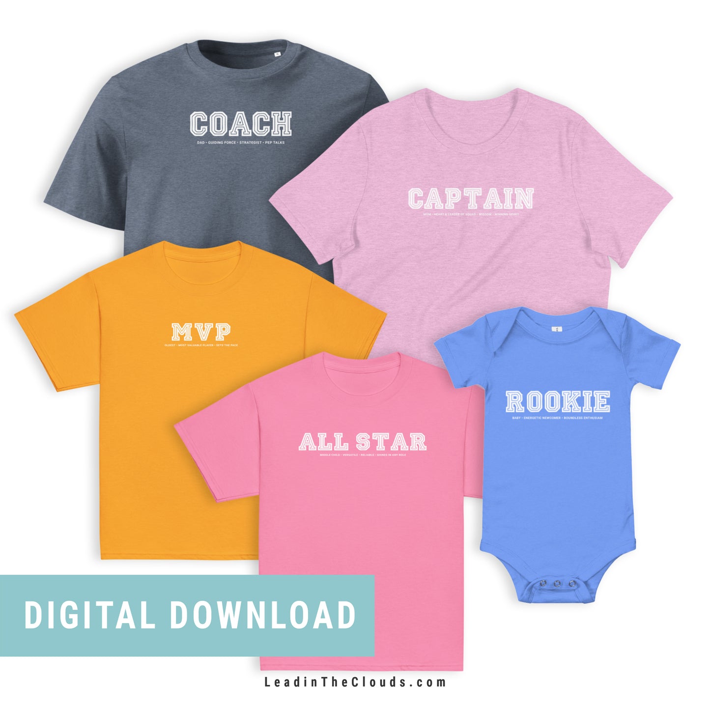 Sporty - Family Matching Sets - Digital Download