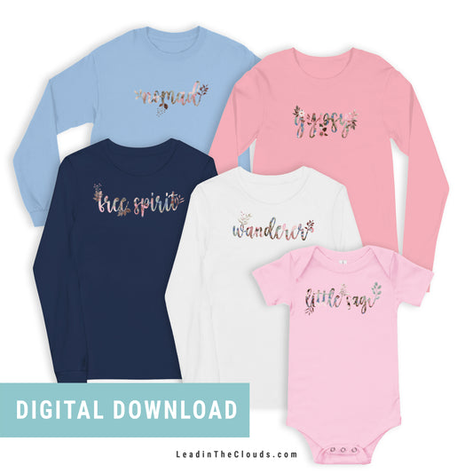 Boho - Family Matching Sets - Digital Download