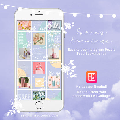 Spring Evenings - Instagram Puzzle Feed Backgrounds