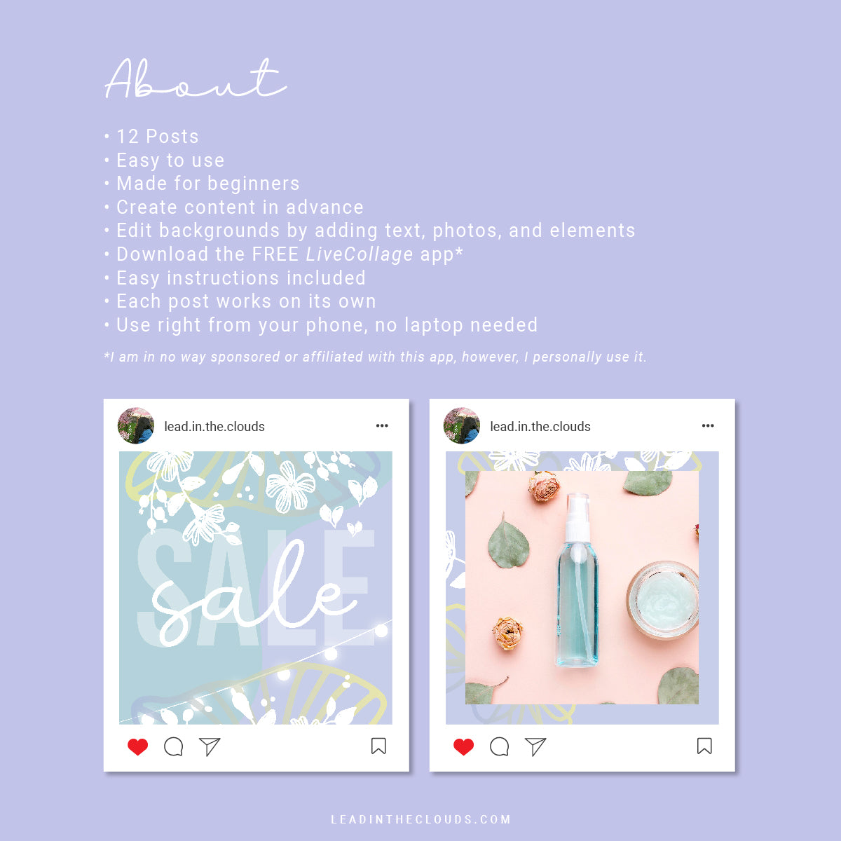 Spring Evenings - Instagram Puzzle Feed Backgrounds